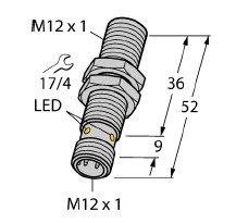 订货NI12U-EG18SK-VN4X，图尔克圆柱形传感器相关参数